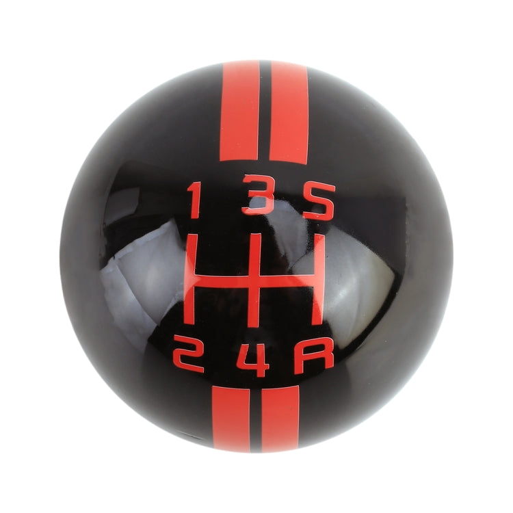 Universal Vehicle Ball Shape Modified Resin Shifter Manual 5-Speed Gear Shift Knob (Black Red) - Shift Knob by PMC TechLife | Online Shopping South Africa | PMC TechLife | Buy Now Pay Later Mobicred