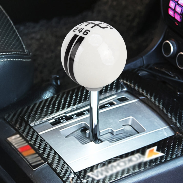 Universal Vehicle Ball Shape Modified Resin Shifter Manual 6-Speed Right-R Gear Shift Knob(Black) - Shift Knob by PMC TechLife | Online Shopping South Africa | PMC TechLife | Buy Now Pay Later Mobicred