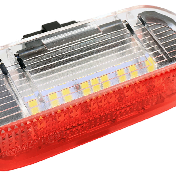2 PCS LED Car DC 12V 1.6W Door Lights Lamps 18LEDs SMD-3528 Lamps for Volkswagen Golf 5 / 6, White Light + Red Light - Door Lights by PMC TechLife | Online Shopping South Africa | PMC TechLife | Buy Now Pay Later Mobicred