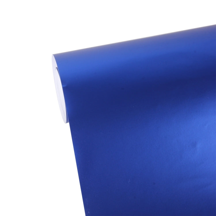 1.52m �� 0.5m Ice Blue Metallic Matte Icy Ice Car Decal Wrap Auto Wrapping Vehicle Sticker Motorcycle Sheet Tint Vinyl Air Bubble Free(Dark Blue) - Auto Film by PMC TechLife | Online Shopping South Africa | PMC TechLife | Buy Now Pay Later Mobicred