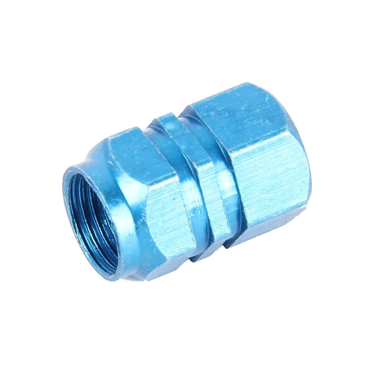 4PCS SA Metal Plated Hexagon Shape Universal Tire Valve Stem Cap(Blue) - Tire Valve Caps by PMC TechLife | Online Shopping South Africa | PMC TechLife | Buy Now Pay Later Mobicred