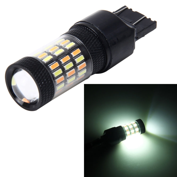 7443 5W 350LM 60LEDs DC 12V 6000K SMD-4014 Car Auto Brake Light Turn Signal Lights (White Light+Yellow Light) - Brake Lights by PMC TechLife | Online Shopping South Africa | PMC TechLife | Buy Now Pay Later Mobicred