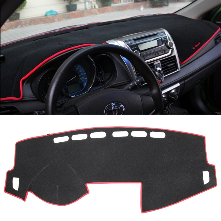 Dark Mat Car Dashboard Cover Car Light Pad Instrument Panel Sunscreen for 2014 Vios (Please note the model and year)(Red) - Sound & Heat Insulation Cotton by PMC TechLife | Online Shopping South Africa | PMC TechLife | Buy Now Pay Later Mobicred