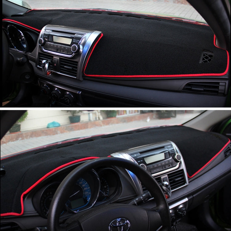 Dark Mat Car Dashboard Cover Car Light Pad Instrument Panel Sunscreen for 2014 Vios (Please note the model and year)(Red) - Sound & Heat Insulation Cotton by PMC TechLife | Online Shopping South Africa | PMC TechLife | Buy Now Pay Later Mobicred