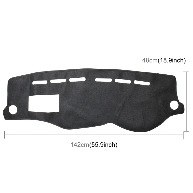 Dark Mat Car Dashboard Cover Car Light Pad Instrument Panel Sunscreen for Modern Accent (Please note the model and year) - Sound & Heat Insulation Cotton by PMC TechLife | Online Shopping South Africa | PMC TechLife | Buy Now Pay Later Mobicred