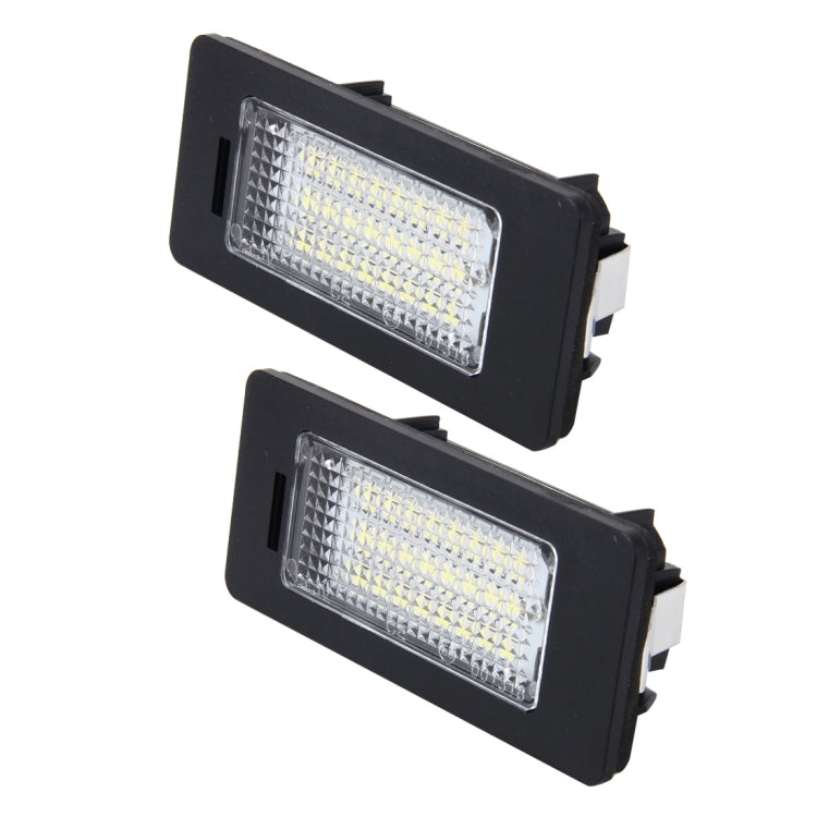2 PCS 2W 120 LM Car License Plate Light with 24 SMD-3528 Lamps for Audi,Volkswagen, DC 12V - License Plate Lights by PMC TechLife | Online Shopping South Africa | PMC TechLife | Buy Now Pay Later Mobicred