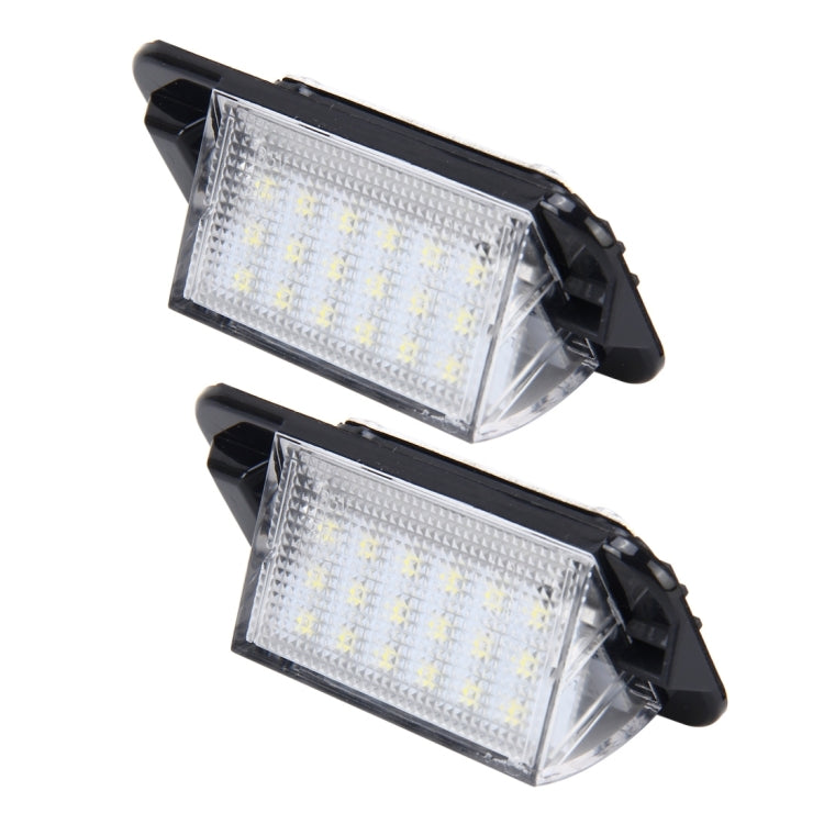 2 PCS License Plate Light with 18  SMD-3528 Lamps for BMW E36(1992-1998)���2W 120LM,6000K, DC12V (White Light) - License Plate Lights by PMC TechLife | Online Shopping South Africa | PMC TechLife | Buy Now Pay Later Mobicred