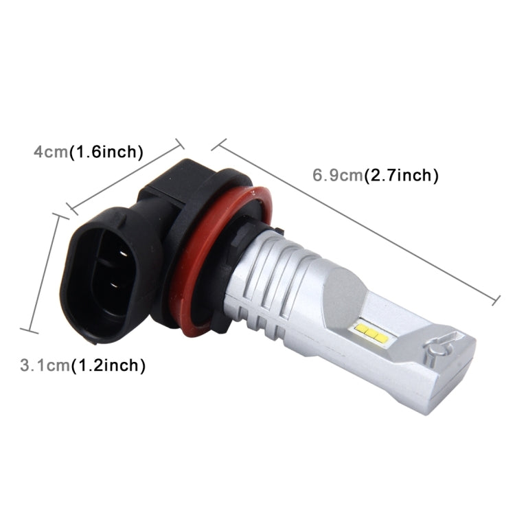 H8/H11 60W 900 LM 6000K Car Fog Lights with 6 CSP Lamps, DC 12V (White Light) - Fog / Driving Lights by PMC TechLife | Online Shopping South Africa | PMC TechLife | Buy Now Pay Later Mobicred