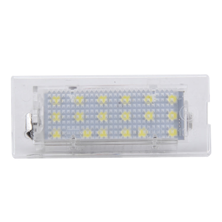 2 PCS License Plate Light with 18  SMD-3528 Lamps for BMW E53(X5),2W 120LM,6000K, DC12V (White Light) - License Plate Lights by PMC TechLife | Online Shopping South Africa | PMC TechLife | Buy Now Pay Later Mobicred