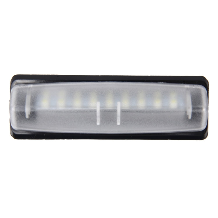 2 PCS License Plate Light with 18  SMD-3528 Lamps for Toyota,2W 120LM,6000K, DC12V(White Light) - License Plate Lights by PMC TechLife | Online Shopping South Africa | PMC TechLife | Buy Now Pay Later Mobicred