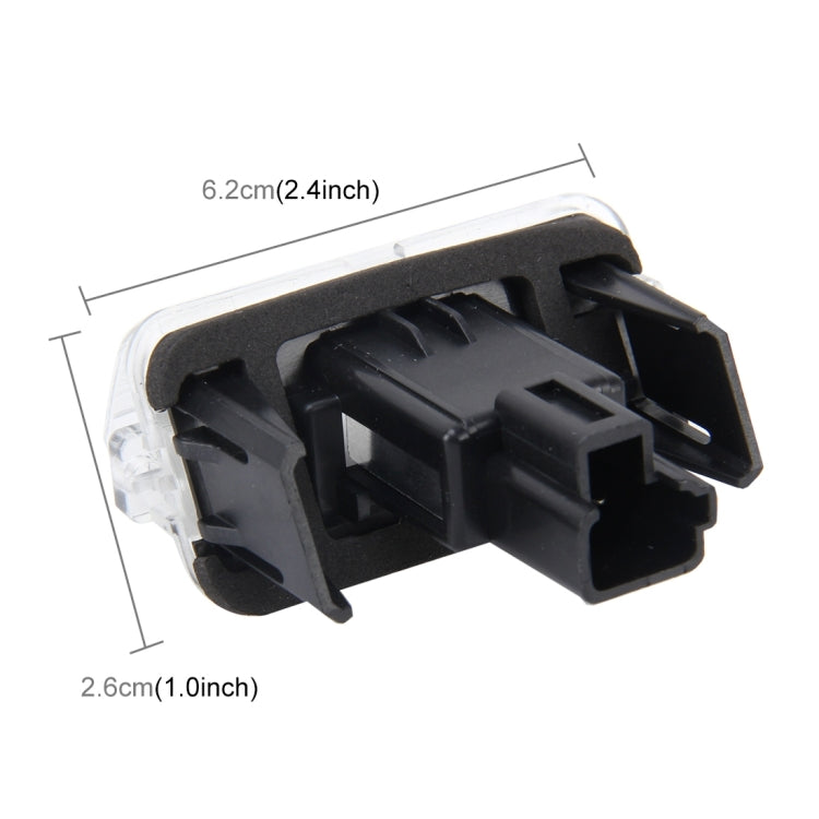 2 PCS License Plate Light with 18  SMD-3528 Lamps for Toyota,2W 120LM,6000K, DC12V(White Light) - License Plate Lights by PMC TechLife | Online Shopping South Africa | PMC TechLife | Buy Now Pay Later Mobicred