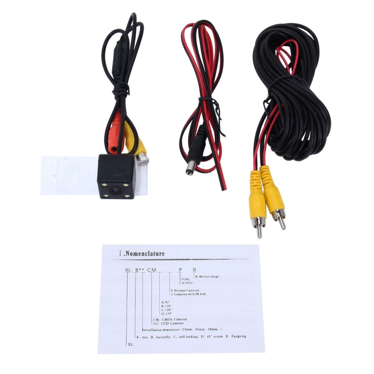 656x492 Effective Pixel  NTSC 60HZ CMOS II Waterproof Car Rear View Backup Camera With 4 LED Lamps for Renault Kadjar 2016 Version - Rear View Cameras by PMC TechLife | Online Shopping South Africa | PMC TechLife | Buy Now Pay Later Mobicred