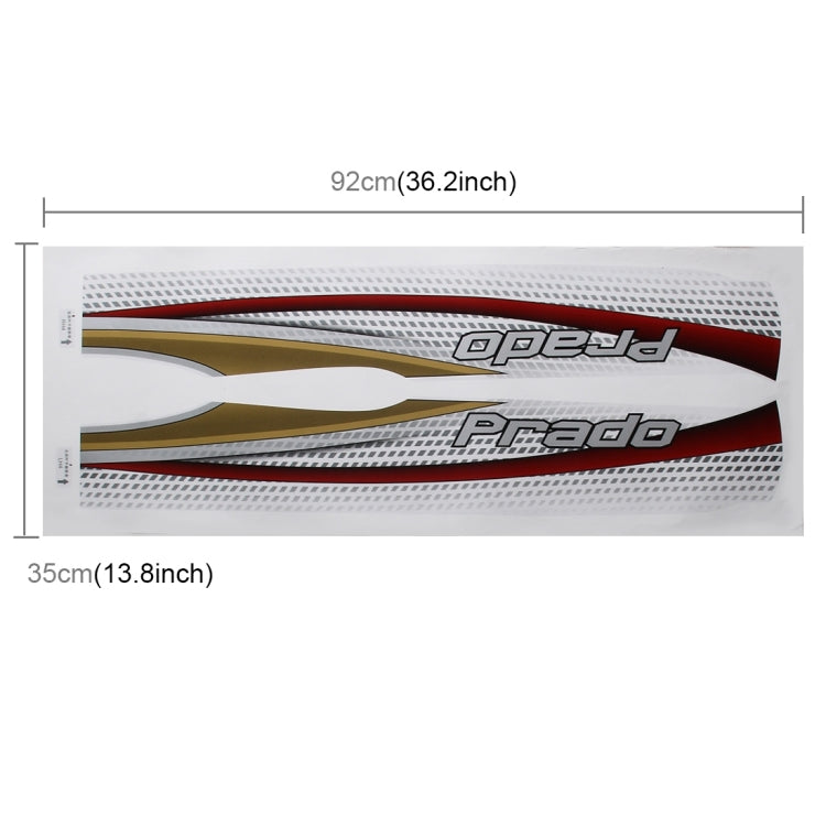 4 PCS SUV Body Decorative Strip Brand Car Streamline Shining Sticker for Toyota Prado 2015 Version - Decorative Sticker by PMC TechLife | Online Shopping South Africa | PMC TechLife | Buy Now Pay Later Mobicred