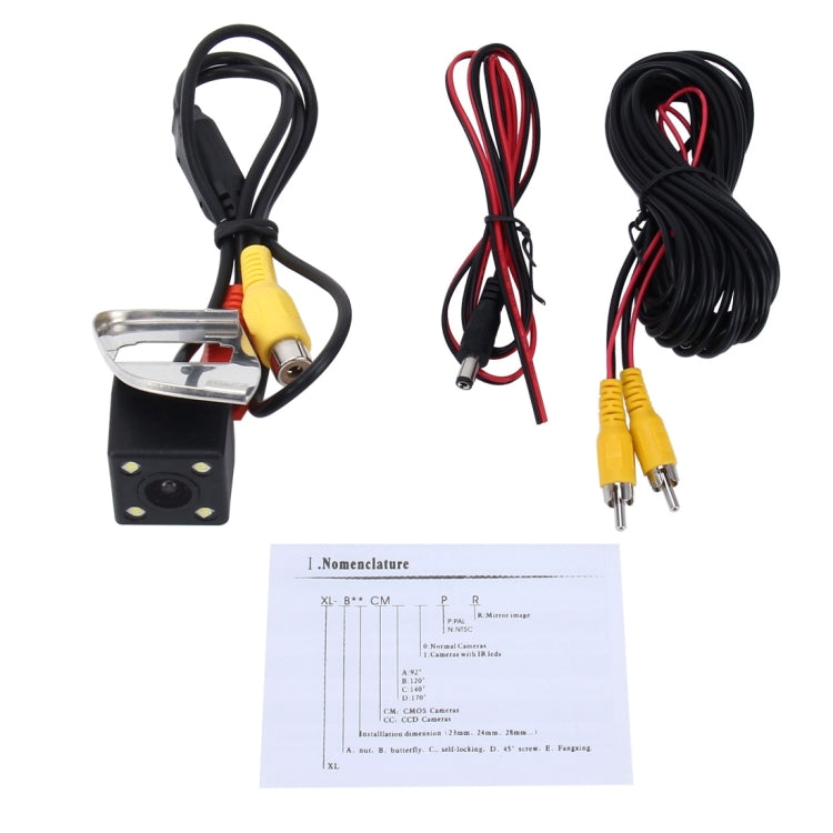 656x492 Effective Pixel NTSC 60HZ CMOS II Waterproof Car Rear View Backup Camera With 4 LED Lamps for Chevrolet Cruze 2017 Version - Rear View Cameras by PMC TechLife | Online Shopping South Africa | PMC TechLife | Buy Now Pay Later Mobicred