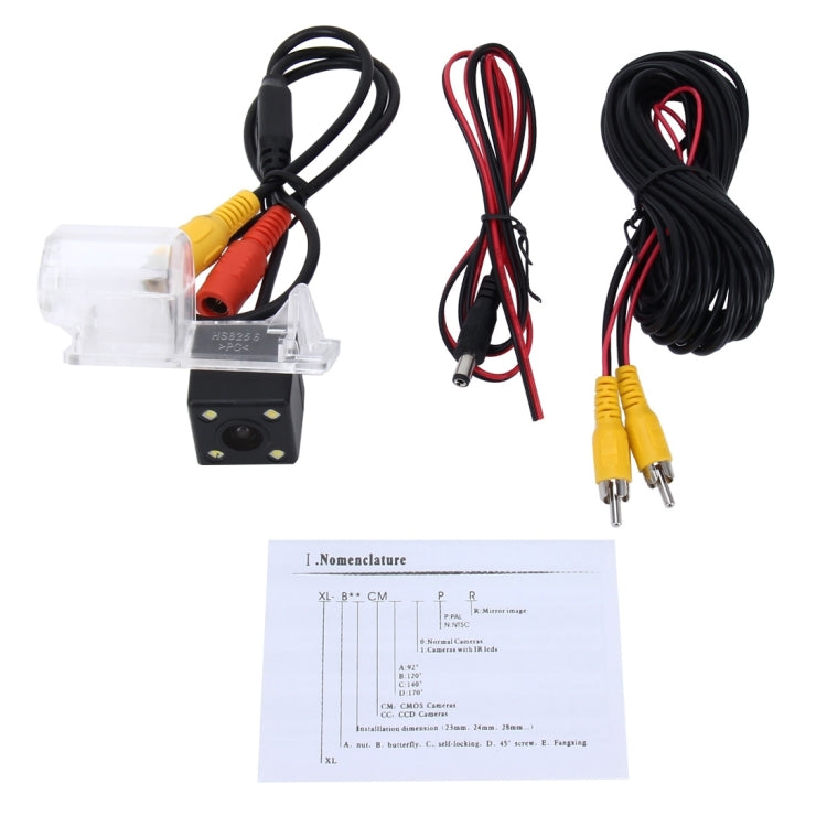 656x492 Effective Pixel  NTSC 60HZ CMOS II Waterproof Car Rear View Backup Camera With 4 LED Lamps for Ford 2013/2015 Version Mondeo - Rear View Cameras by PMC TechLife | Online Shopping South Africa | PMC TechLife | Buy Now Pay Later Mobicred