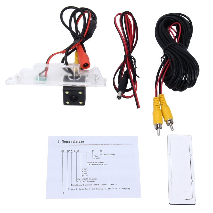 656x492 Effective Pixel NTSC 60HZ CMOS II Waterproof Car Rear View Backup Camera With 4 LED Lamps for BMW 120i/135i/640i/Z4 - Rear View Cameras by PMC TechLife | Online Shopping South Africa | PMC TechLife | Buy Now Pay Later Mobicred