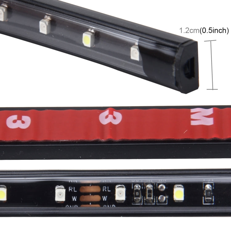 1.5m Pickup Truck 5W White DRL Light + Red Brake Light with 80 SMD-2835-LED Lamps, DC 12-24V - Brake Lights by PMC TechLife | Online Shopping South Africa | PMC TechLife | Buy Now Pay Later Mobicred