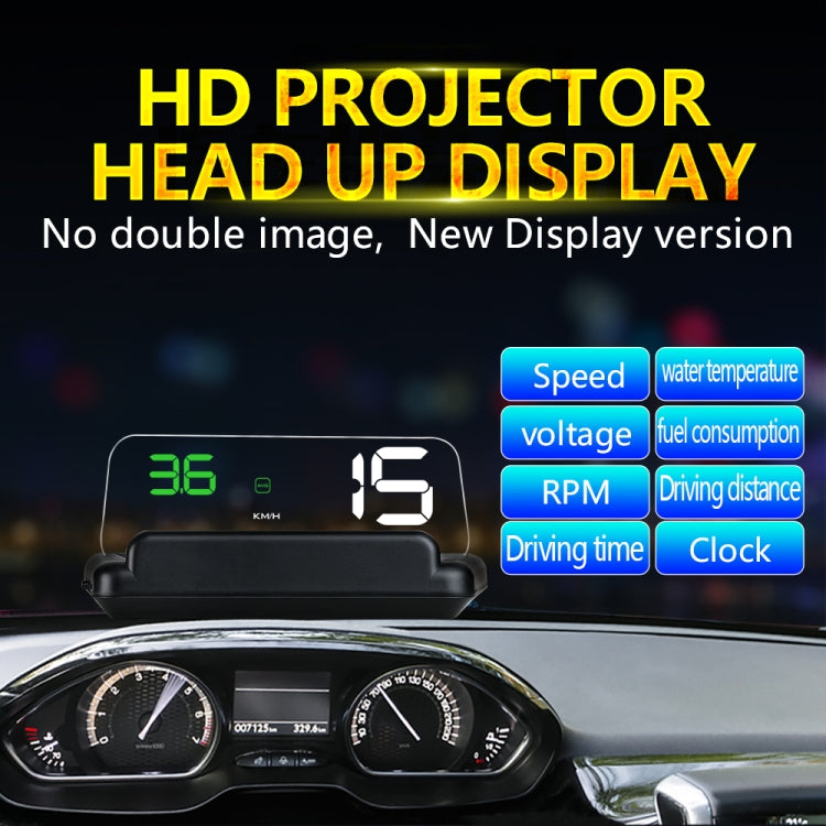 C500 Car HUD Virtual HD Projection Head-up Display, With Adjustable Reflection Board, Speed & RPM & Water Temperature & Oil Consumption & Driving Distance / Time & Voltage Display, Over Speed Alarm, Connect OBD2 Interface(Blue) - Head Up Display System by PMC TechLife | Online Shopping South Africa | PMC TechLife | Buy Now Pay Later Mobicred
