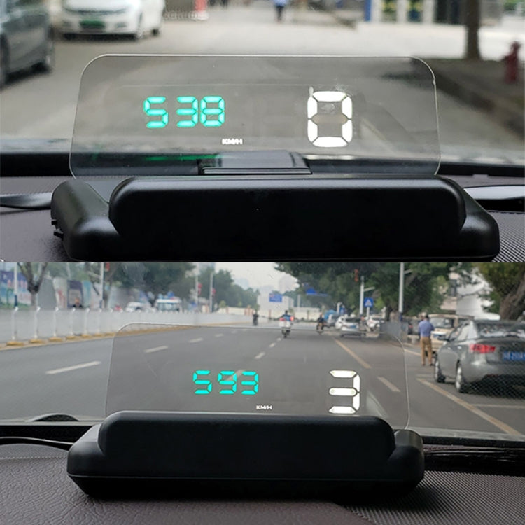 C500 Car HUD Virtual HD Projection Head-up Display, With Adjustable Reflection Board, Speed & RPM & Water Temperature & Oil Consumption & Driving Distance / Time & Voltage Display, Over Speed Alarm, Connect OBD2 Interface(Blue) - Head Up Display System by PMC TechLife | Online Shopping South Africa | PMC TechLife | Buy Now Pay Later Mobicred