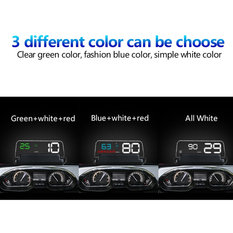 C500 Car HUD Virtual HD Projection Head-up Display, With Adjustable Reflection Board, Speed & RPM & Water Temperature & Oil Consumption & Driving Distance / Time & Voltage Display, Over Speed Alarm, Connect OBD2 Interface(Blue) - Head Up Display System by PMC TechLife | Online Shopping South Africa | PMC TechLife | Buy Now Pay Later Mobicred