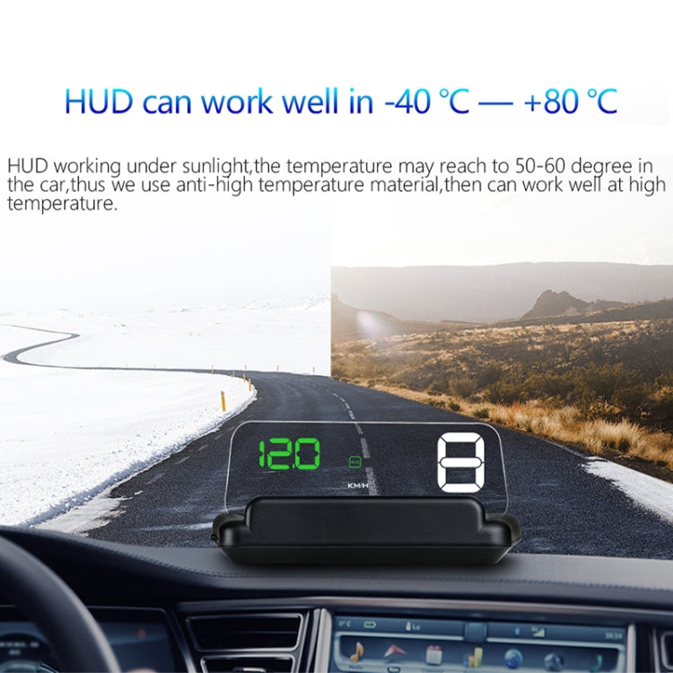 C500 Car HUD Virtual HD Projection Head-up Display, With Adjustable Reflection Board, Speed & RPM & Water Temperature & Oil Consumption & Driving Distance / Time & Voltage Display, Over Speed Alarm, Connect OBD2 Interface(Blue) - Head Up Display System by PMC TechLife | Online Shopping South Africa | PMC TechLife | Buy Now Pay Later Mobicred