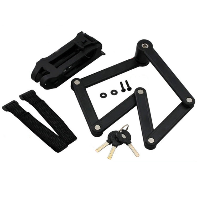 Foldable Alloy Steel Anti-theft Lock with Keys for Motorcycle Bike House Door - Theft Protection by PMC TechLife | Online Shopping South Africa | PMC TechLife | Buy Now Pay Later Mobicred
