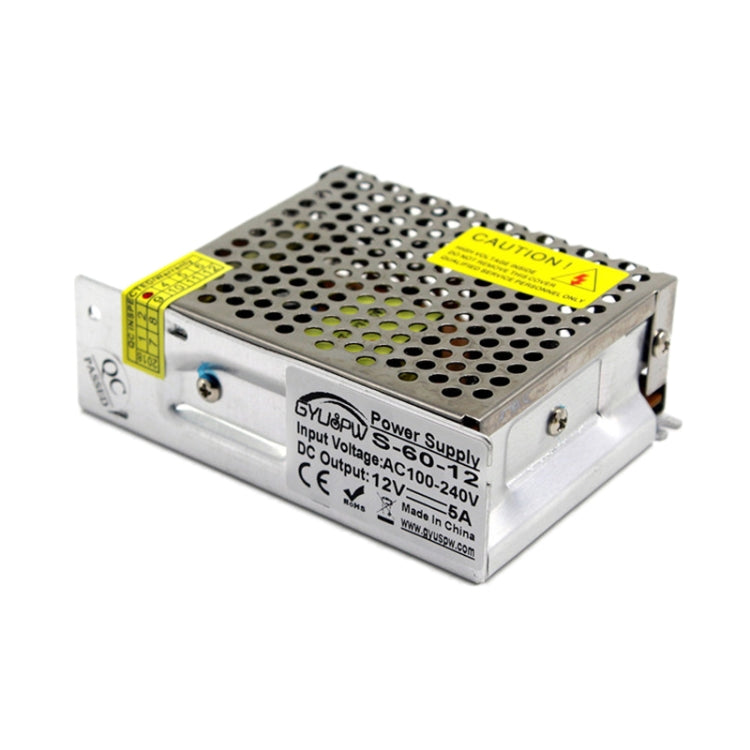 S-60-12 60W AC110/220V to DC 12V 5A  Power Inverter Power converter - Step-down Transformer by PMC TechLife | Online Shopping South Africa | PMC TechLife | Buy Now Pay Later Mobicred