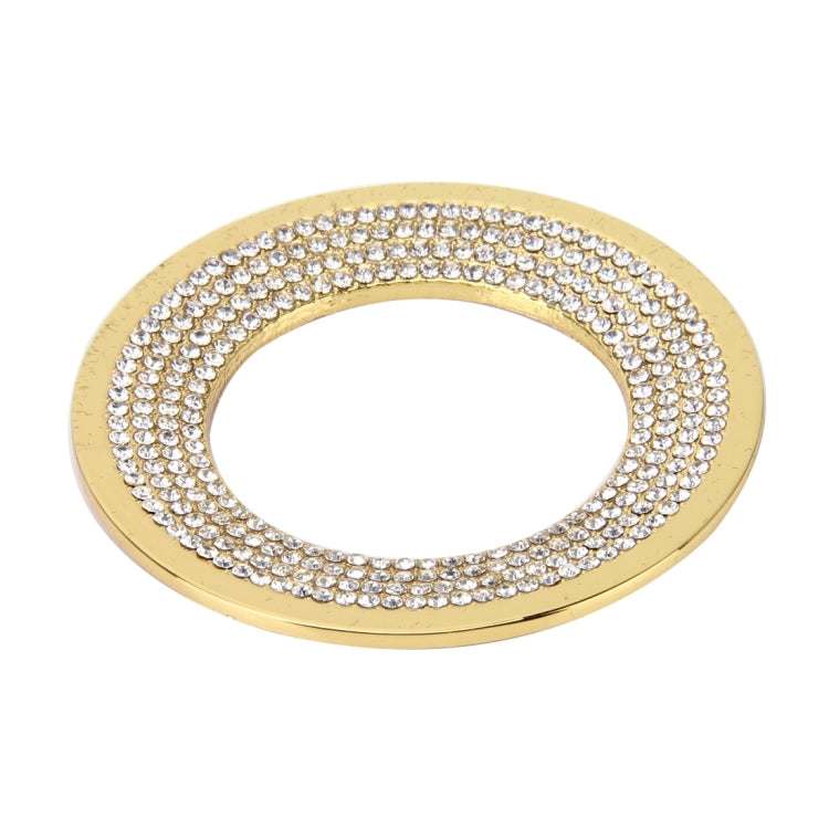Car Aluminum Steering Wheel Decoration Ring with Diamonds For Volkswagen(Gold) - Decoration Rings by PMC Jewellery | Online Shopping South Africa | PMC Jewellery | Buy Now Pay Later Mobicred