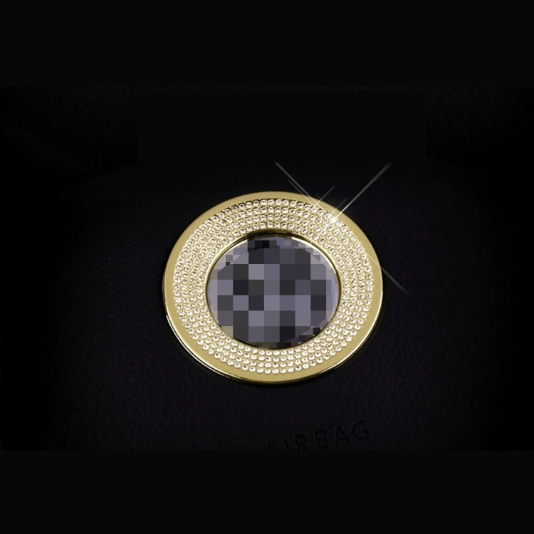 Car Aluminum Steering Wheel Decoration Ring with Diamonds For Volkswagen(Gold) - Decoration Rings by PMC Jewellery | Online Shopping South Africa | PMC Jewellery | Buy Now Pay Later Mobicred