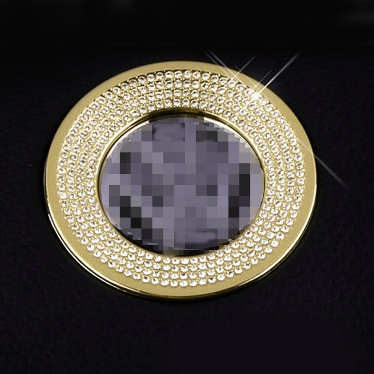 Car Aluminum Steering Wheel Decoration Ring with Diamonds For Volkswagen(Gold) - Decoration Rings by PMC Jewellery | Online Shopping South Africa | PMC Jewellery | Buy Now Pay Later Mobicred