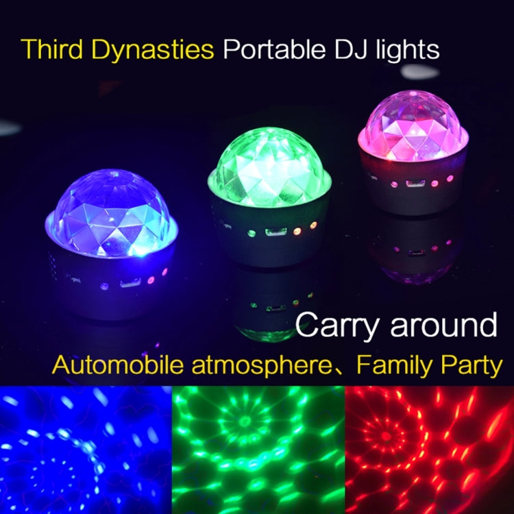 D33 5W USB Charging RGB Car Decoration Portable DJ Light Sound Activated Rotating Strobe Effect Atmosphere Light Star Music Light Lamp, DC 5V - Atmosphere lights by PMC TechLife | Online Shopping South Africa | PMC TechLife | Buy Now Pay Later Mobicred