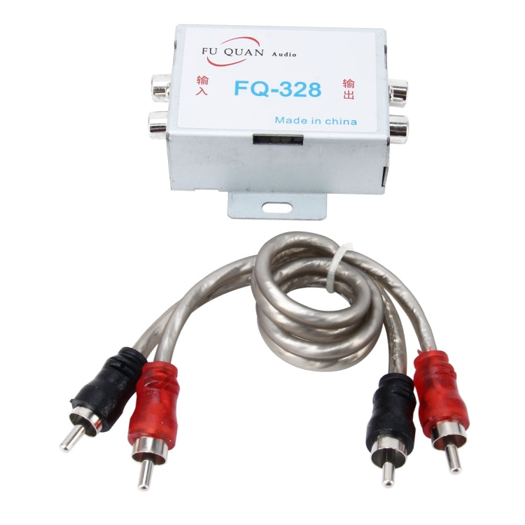 FQ-328 3.5mm Car RCA Amplifier Audio Noise Filter - Car Amplifiers by PMC TechLife | Online Shopping South Africa | PMC TechLife | Buy Now Pay Later Mobicred