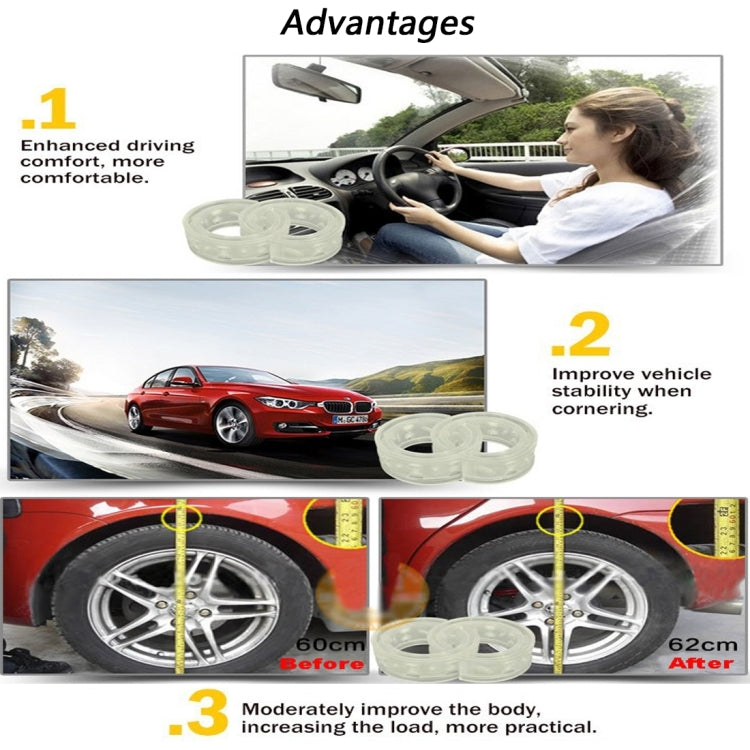 2 PCS Car Auto A Type Shock Absorber Spring Bumper Power Cushion Buffer, Spring Spacing: 47mm, Colloid Height: 80mm - Power Cushion by PMC TechLife | Online Shopping South Africa | PMC TechLife | Buy Now Pay Later Mobicred