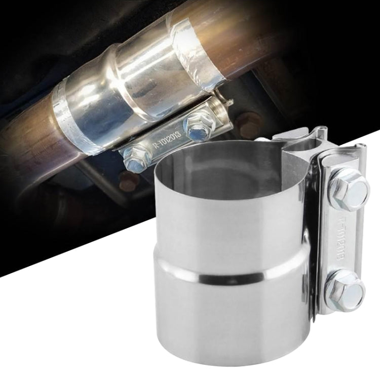 4 inch Car Turbo Exhaust Downpipe Stainless Steel Lap Joint Band Clamp - Booster Cable & Clip by PMC TechLife | Online Shopping South Africa | PMC TechLife | Buy Now Pay Later Mobicred