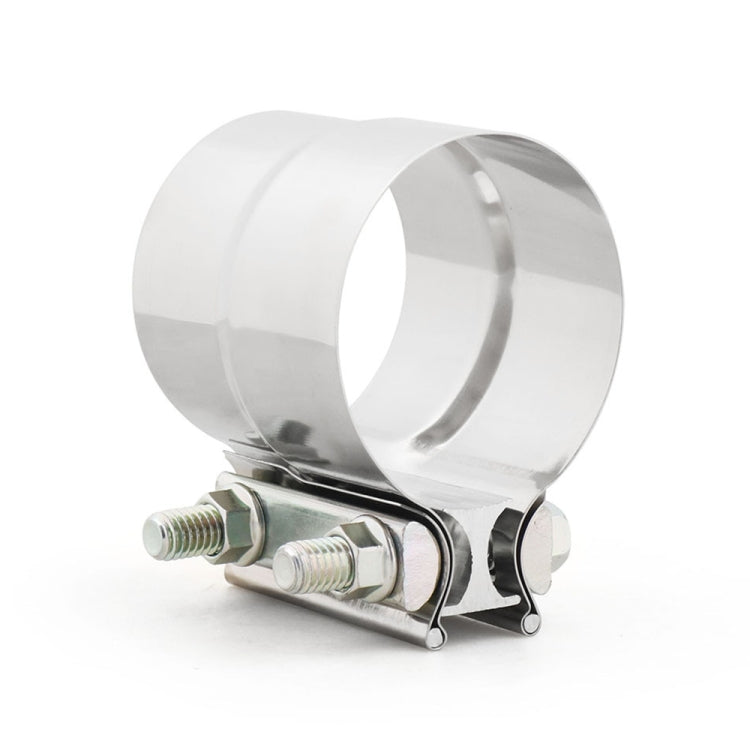 4 inch Car Turbo Exhaust Downpipe Stainless Steel Lap Joint Band Clamp - Booster Cable & Clip by PMC TechLife | Online Shopping South Africa | PMC TechLife | Buy Now Pay Later Mobicred