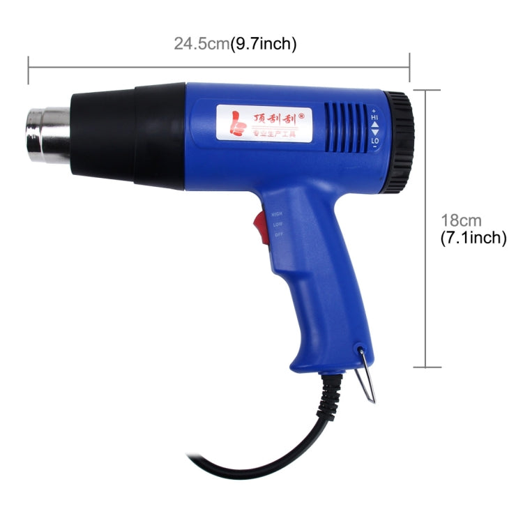 DINGGUAGUA 1800W Industrial Heavy Duty Professional Adjustable Temperature Heat Air Gun Tool(US Plug) - Heat Guns by PMC TechLife | Online Shopping South Africa | PMC TechLife | Buy Now Pay Later Mobicred