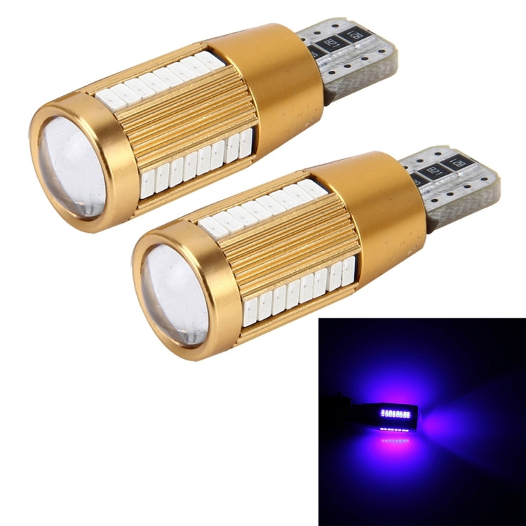 2 PCS T10 2W Constant Current Car Clearance Light with 38 SMD-3014 Lamps, DC 12-16V(Blue Light) - Clearance Lights by PMC TechLife | Online Shopping South Africa | PMC TechLife | Buy Now Pay Later Mobicred