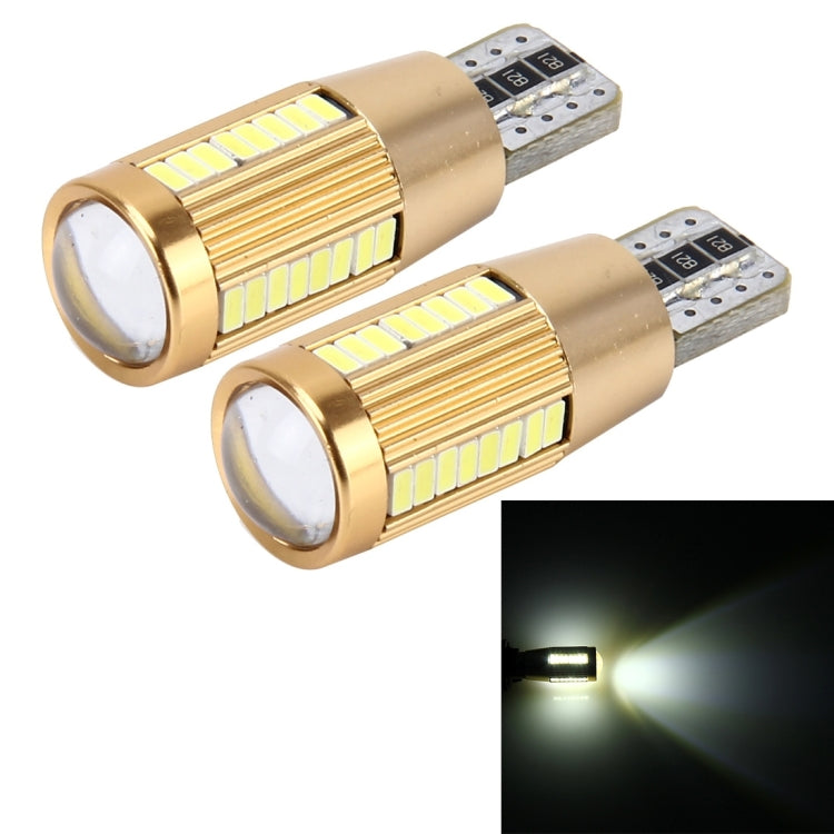 2 PCS T10 2W 180 LM 5500K Constant Current Car Clearance Light with 38 SMD-3014 Lamps, DC 12-16V(White Light) - Clearance Lights by PMC TechLife | Online Shopping South Africa | PMC TechLife | Buy Now Pay Later Mobicred