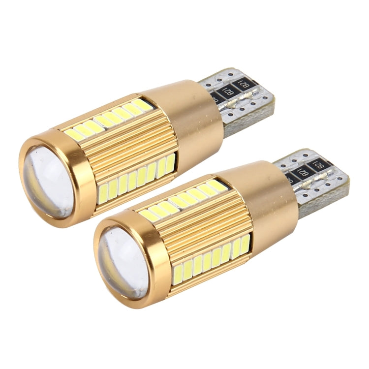 2 PCS T10 2W 180 LM 5500K Constant Current Car Clearance Light with 38 SMD-3014 Lamps, DC 12-16V(White Light) - Clearance Lights by PMC TechLife | Online Shopping South Africa | PMC TechLife | Buy Now Pay Later Mobicred