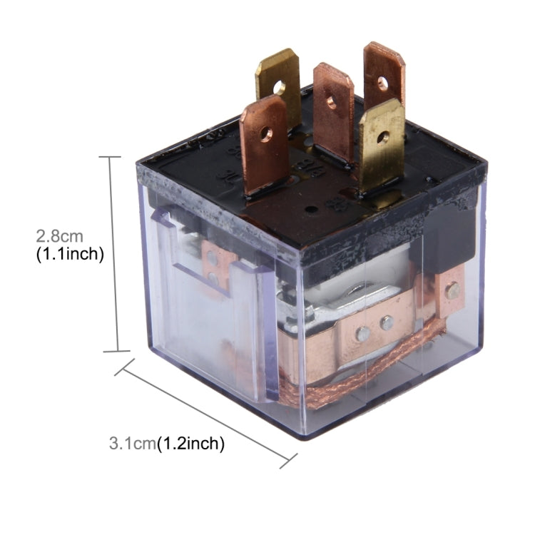 10 PCS JD-1914 80 AMP 12V Waterproof Car Auto Five Plugs Relay with Warning Light - free shipping - PMC TechLife - Order now!