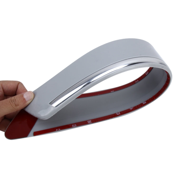 4 PCS Universal Car Auto Plastic Wrap Rubber Front Rear Body Bumper Guard Protector Strip Sticker(Grey) - Anti Collision Sticker by PMC TechLife | Online Shopping South Africa | PMC TechLife | Buy Now Pay Later Mobicred