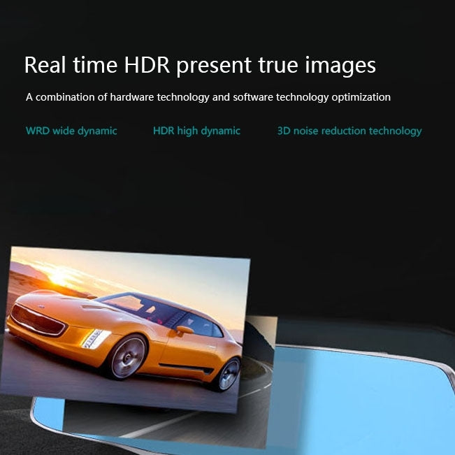 5 inch IPS Touch Screen Rear View Mirror Car Recorder with Dual Channel 720P Car Black Box, Separate Camera, Support 32GB TF Card, Night Vision, 150 Degree Wide Angle Viewing - Car DVRs by PMC TechLife | Online Shopping South Africa | PMC TechLife | Buy Now Pay Later Mobicred