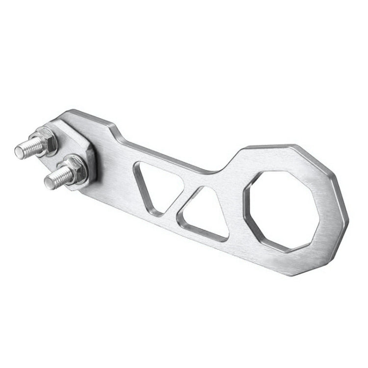 Aluminum Alloy Rear Tow Towing Hook Trailer Ring for Universal Car Auto with 2 x Screw Holes(Silver) - free shipping - PMC TechLife - Order now!