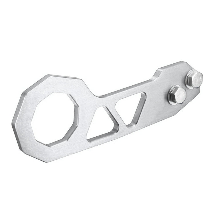 Aluminum Alloy Rear Tow Towing Hook Trailer Ring for Universal Car Auto with 2 x Screw Holes(Silver) - free shipping - PMC TechLife - Order now!