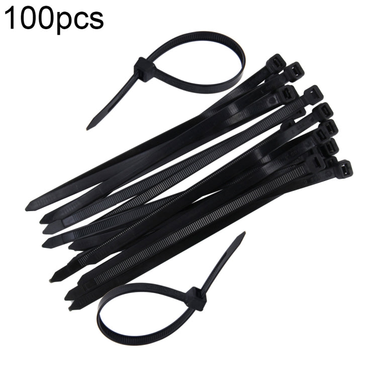 100pcs /Pack 8mm*200mm Nylon Cable Ties(Black) - Booster Cable & Clip by PMC TechLife | Online Shopping South Africa | PMC TechLife | Buy Now Pay Later Mobicred