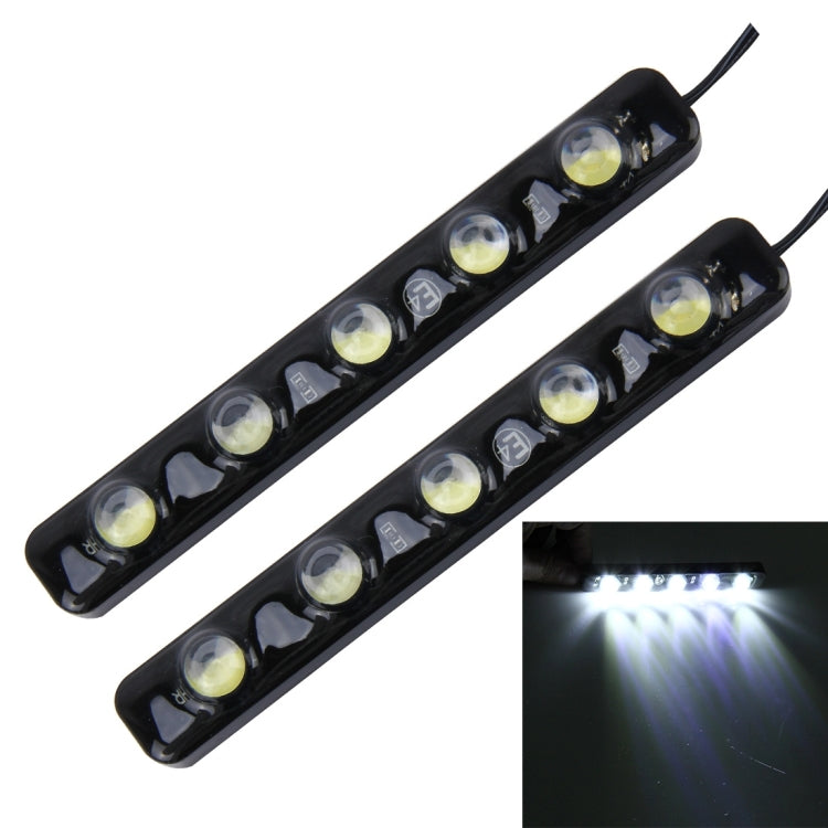 2 PCS 5W 150 LM 6000K DRL Daytime Running Light with 5 SMD-5050 Lamps, DC 12V(White Light) - Running Lights by PMC TechLife | Online Shopping South Africa | PMC TechLife | Buy Now Pay Later Mobicred