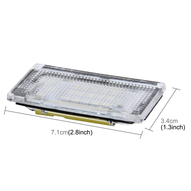 2 PCS License Plate Light with 18 SMD-3528 Lamps for BMW Mini COOPER R50/R52/R53(White Light) - License Plate Lights by PMC TechLife | Online Shopping South Africa | PMC TechLife | Buy Now Pay Later Mobicred