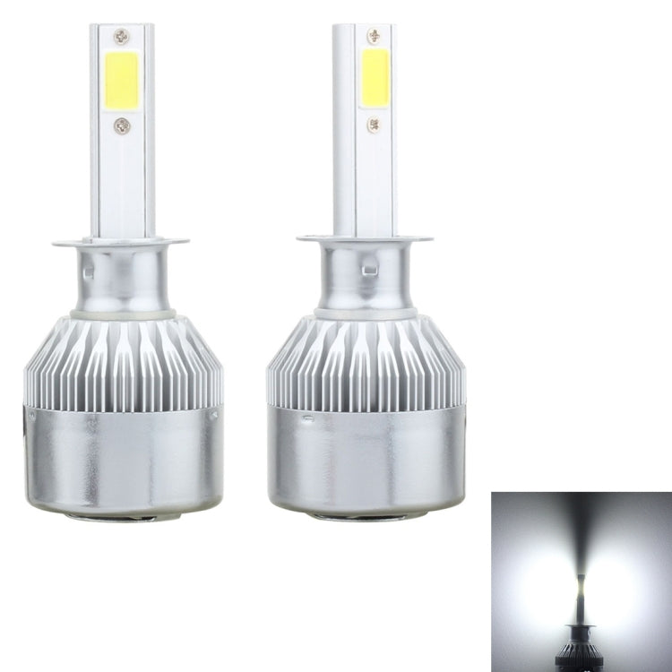 2 PCS  H1 18W 1800 LM 6000K IP68 Canbus Constant Current Car LED Headlight with 2 COB Lamps, DC 9-36V(White Light) - LED Headlamps by PMC TechLife | Online Shopping South Africa | PMC TechLife | Buy Now Pay Later Mobicred