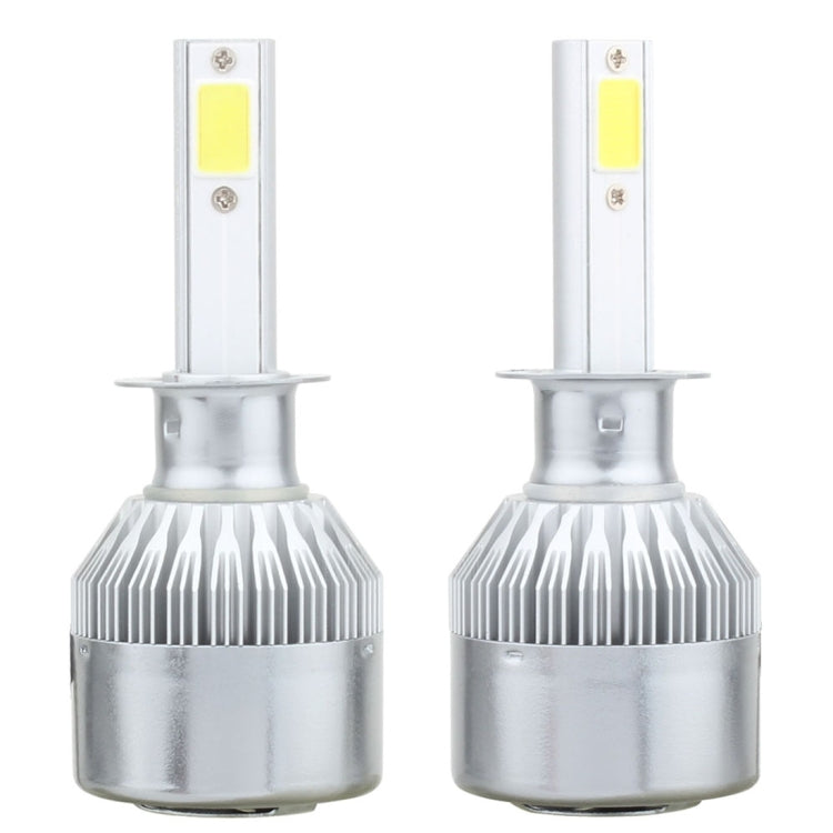 2 PCS  H1 18W 1800 LM 6000K IP68 Canbus Constant Current Car LED Headlight with 2 COB Lamps, DC 9-36V(White Light) - LED Headlamps by PMC TechLife | Online Shopping South Africa | PMC TechLife | Buy Now Pay Later Mobicred
