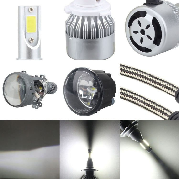 2 PCS  H1 18W 1800 LM 6000K IP68 Canbus Constant Current Car LED Headlight with 2 COB Lamps, DC 9-36V(White Light) - LED Headlamps by PMC TechLife | Online Shopping South Africa | PMC TechLife | Buy Now Pay Later Mobicred